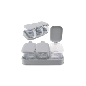 PORTA CONDIMENTOS TRIPLO PLASTICO
