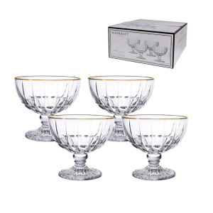 JOGO TACA SOBREMESA CRISTALLE 370ML4 PC