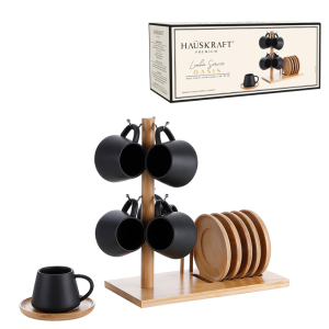 JOGO XICARA CAFE  OASIS PT 90ML 7 PC