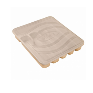 PORTA TALHERES COM TAMPA / 6 DIVISORIAS DE PLASTICO SORTIDO